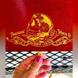 Deadwood Tobacco Company Sweet Jane wooden cigar box.